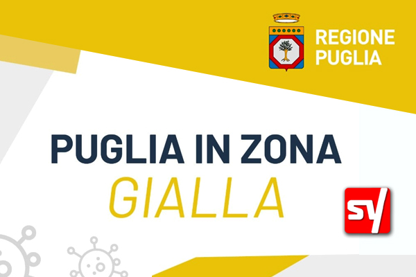 Puglia, dal 10 maggio è zona gialla
